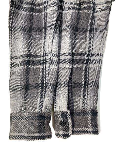 A BATHING APE（アベイシングエイプ）A BATHING APE (アベイシングエイプ) ヘビーコットンネルシャツ グレー サイズ:Mの古着・服飾アイテム