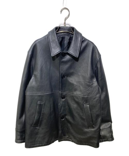 JOURNAL STANDARD（ジャーナルスタンダード）JOURNAL STANDARD (ジャーナルスタンダード) シープレザー カーコート ブラック サイズ:Mの古着・服飾アイテム