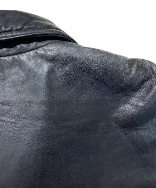 WOOD LANDER（ウッドランダー）WOOD LANDER (ウッドランダー) レザーカーコート ブラック サイズ:SIZE Lの古着・服飾アイテム