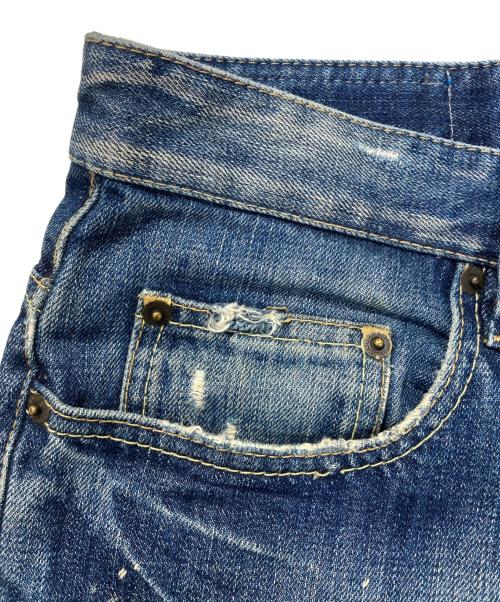 DSQUARED2（ディースクエアード）DSQUARED2 (ディースクエアード) 加工デニムパンツ インディゴ サイズ:SIZE 50の古着・服飾アイテム