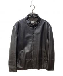 ARMANI COLLEZIONI（アルマーニ コレツィオーニ）の古着「ラムスキンレザージャケット」｜ブラウン