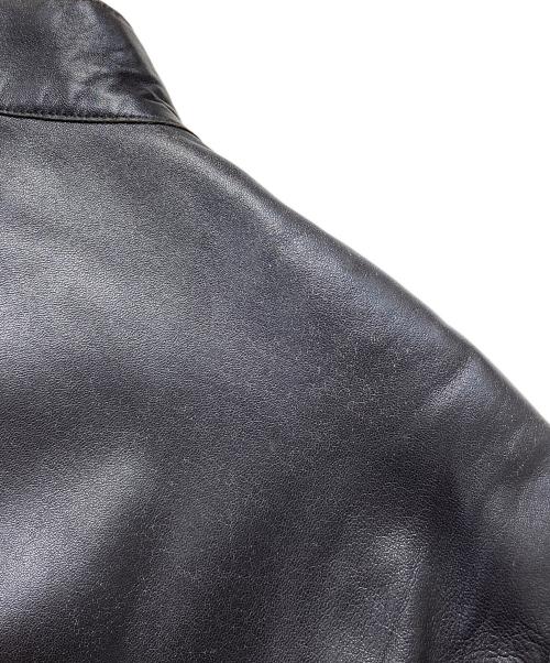 ARMANI COLLEZIONI（アルマーニ コレツィオーニ）ARMANI COLLEZIONI (アルマーニ コレツィオーニ) ラムスキンレザージャケット ブラウン サイズ:54の古着・服飾アイテム
