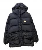 adidasアディダス）の古着「DOWN PUFFER JACKET」｜ブラック