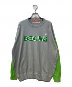 BEAMS GOLFビームスゴルフ）の古着「バイカラーニット」｜グレー
