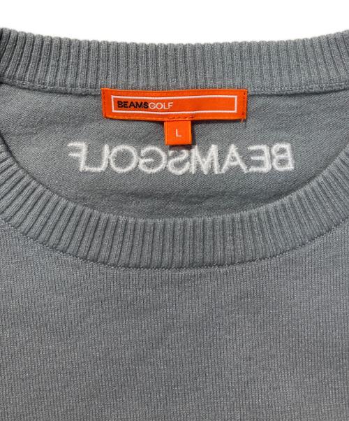 BEAMS GOLF（ビームスゴルフ）BEAMS GOLF (ビームスゴルフ) バイカラーニット グレー サイズ:Lの古着・服飾アイテム