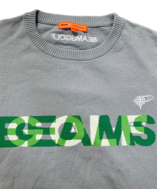 BEAMS GOLF（ビームスゴルフ）BEAMS GOLF (ビームスゴルフ) バイカラーニット グレー サイズ:Lの古着・服飾アイテム