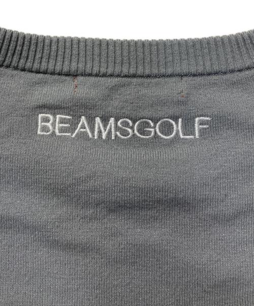 BEAMS GOLF（ビームスゴルフ）BEAMS GOLF (ビームスゴルフ) バイカラーニット グレー サイズ:Lの古着・服飾アイテム