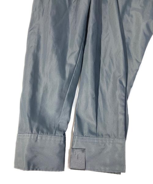N.HOOLYWOOD（エヌ ハリウッド）N.HOOLYWOOD (エヌ ハリウッド) 比翼ナイロン長袖シャツ グレー サイズ:SIZE 38の古着・服飾アイテム