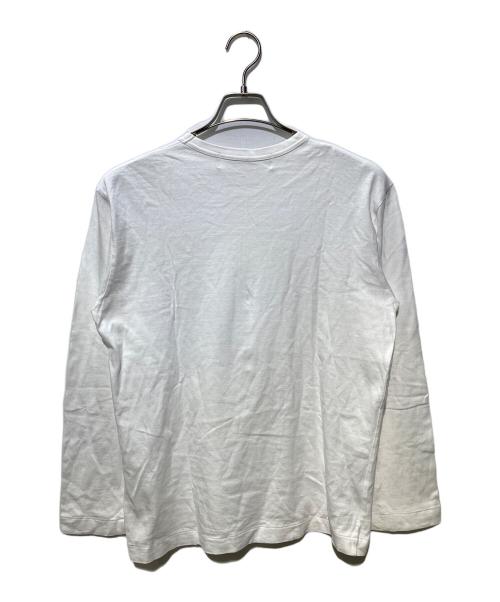 PLAY COMME des GARCONS（プレイコムデギャルソン）PLAY COMME des GARCONS (プレイコムデギャルソン) ハートワッペンカットソー ホワイト サイズ:Lの古着・服飾アイテム