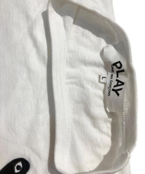 PLAY COMME des GARCONS（プレイコムデギャルソン）PLAY COMME des GARCONS (プレイコムデギャルソン) ハートワッペンカットソー ホワイト サイズ:Lの古着・服飾アイテム