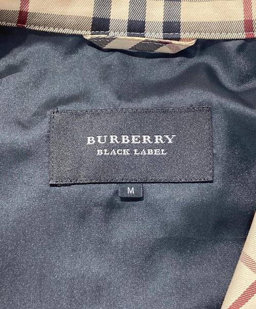 BURBERRY BLACK LABEL（バーバリーブラックレーベル）BURBERRY BLACK LABEL (バーバリーブラックレーベル) ノバチェック シングルライダースジャケット ベージュ サイズ:Mの古着・服飾アイテム