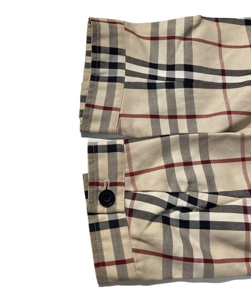 BURBERRY BLACK LABEL（バーバリーブラックレーベル）BURBERRY BLACK LABEL (バーバリーブラックレーベル) ノバチェック シングルライダースジャケット ベージュ サイズ:Mの古着・服飾アイテム