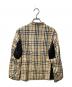 BURBERRY BLACK LABEL (バーバリーブラックレーベル) ノバチェック シングルライダースジャケット ベージュ サイズ:M：20000円