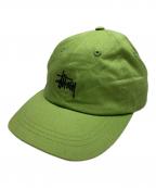 stussyステューシー）の古着「Stock Low Pro Cap」｜黄緑
