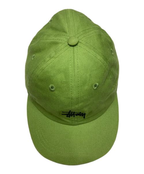 stussy（ステューシー）stussy (ステューシー) Stock Low Pro Cap 黄緑の古着・服飾アイテム