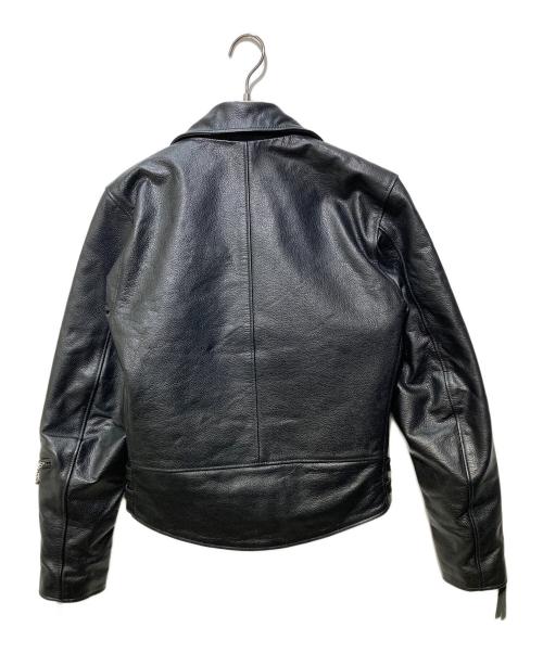 FREEDOM（フリーダム）FREEDOM (フリーダム) ダブルライダースジャケット ブラック サイズ:SIZE34の古着・服飾アイテム