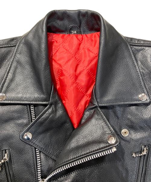 FREEDOM（フリーダム）FREEDOM (フリーダム) ダブルライダースジャケット ブラック サイズ:SIZE34の古着・服飾アイテム
