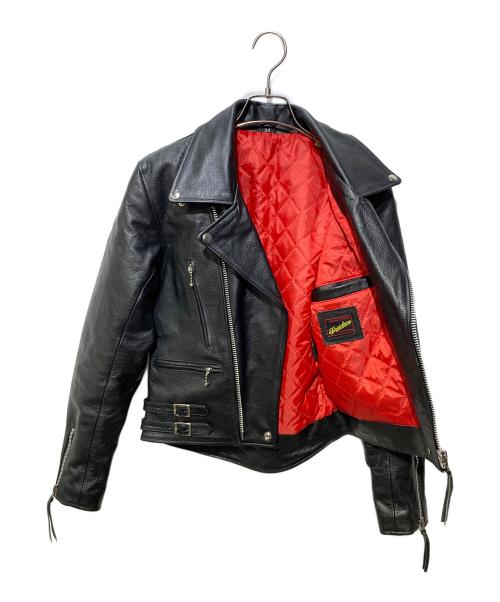 FREEDOM（フリーダム）FREEDOM (フリーダム) ダブルライダースジャケット ブラック サイズ:SIZE34の古着・服飾アイテム