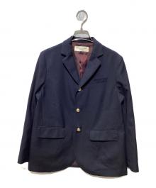 BEAMS BOY（ビームスボーイ）の古着「ポリエステルウール3ボタンブレザー」｜ネイビー