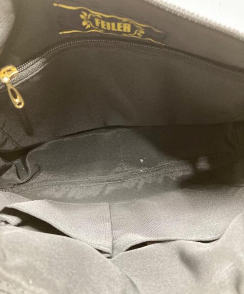 FEILER（フェイラー）FEILER (フェイラー) シュニール織ショルダーバッグ ブラックの古着・服飾アイテム