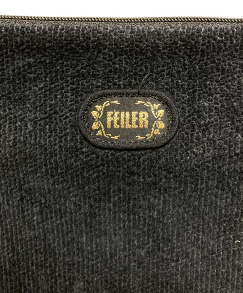 FEILER（フェイラー）FEILER (フェイラー) シュニール織ショルダーバッグ ブラックの古着・服飾アイテム