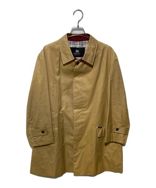 BURBERRY BLACK LABEL（バーバリーブラックレーベル）BURBERRY BLACK LABEL (バーバリーブラックレーベル) 裏地ノバチェックステンカラーコート ブラウン サイズ:Mの古着・服飾アイテム
