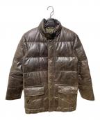 PAUL SMITHポールスミス）の古着「ラムレザーダウンジャケット」｜ブラウン
