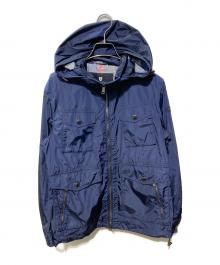 BLACK LABEL CRESTBRIDGE（ブラックレーベル クレストブリッジ）の古着「ナイロンフーデッドジャケット」｜ネイビー