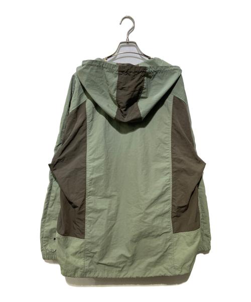 PERUSHU（ペルーシュ）PERUSHU (ペルーシュ) ナイロンアノラックパーカー グリーン サイズ:Mの古着・服飾アイテム