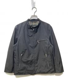 BURBERRY CLASSICS（バーバリークラシックス）の古着「ノバチェックシングルジャケット」｜ブラック
