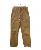 CarHarttカーハート）の古着「WASHED DUCK WORK PANT」｜ブラウン