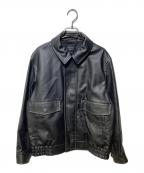 UNITED TOKYOユナイテッドトーキョー）の古着「VINTAGE LEATHER ブルゾン」｜ブラック