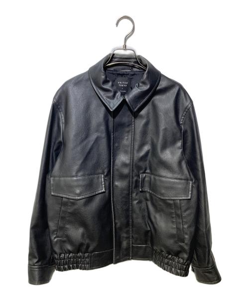UNITED TOKYO（ユナイテッドトーキョー）UNITED TOKYO (ユナイテッドトーキョー) VINTAGE LEATHER ブルゾン ブラック サイズ:1の古着・服飾アイテム