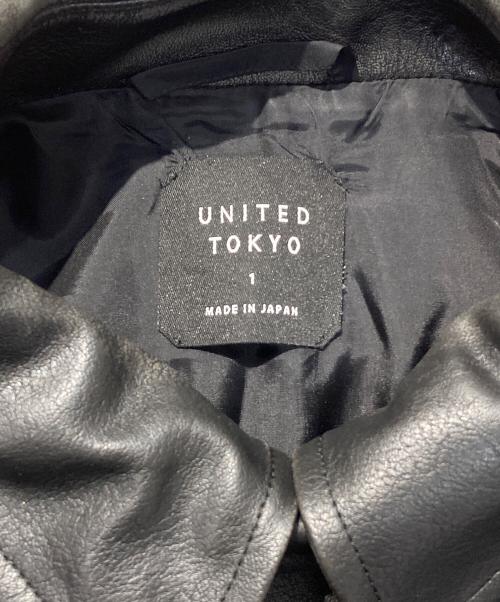 UNITED TOKYO（ユナイテッドトーキョー）UNITED TOKYO (ユナイテッドトーキョー) VINTAGE LEATHER ブルゾン ブラック サイズ:1の古着・服飾アイテム