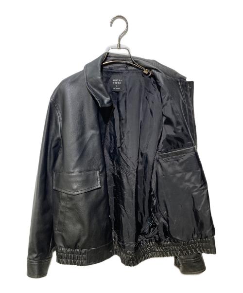 UNITED TOKYO（ユナイテッドトーキョー）UNITED TOKYO (ユナイテッドトーキョー) VINTAGE LEATHER ブルゾン ブラック サイズ:1の古着・服飾アイテム