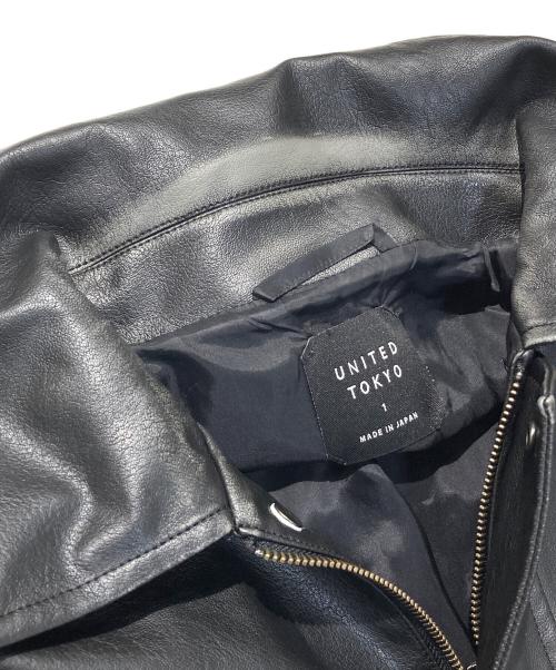 UNITED TOKYO（ユナイテッドトーキョー）UNITED TOKYO (ユナイテッドトーキョー) VINTAGE LEATHER ブルゾン ブラック サイズ:1の古着・服飾アイテム