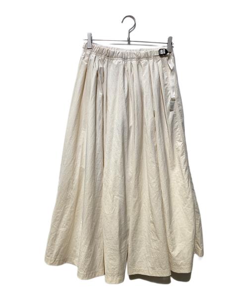 GRAMICCI（グラミチ）GRAMICCI (グラミチ) BEAMS BOY (ビームスボーイ) ナイロンロングスカート ホワイト サイズ:FREEの古着・服飾アイテム