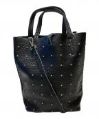 MARLONマロン）の古着「FIRENZE SHOPPER MINI STUDSバッグ」｜ブラック