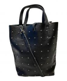 MARLON（マロン）の古着「FIRENZE SHOPPER MINI STUDSバッグ」｜ブラック