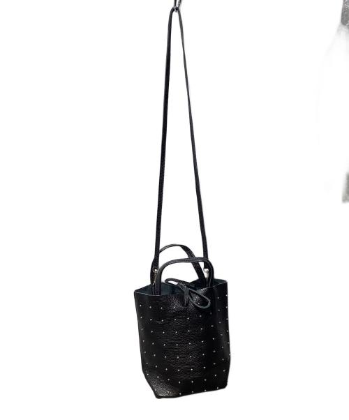 MARLON（マロン）MARLON (マロン) FIRENZE SHOPPER MINI STUDSバッグ ブラックの古着・服飾アイテム