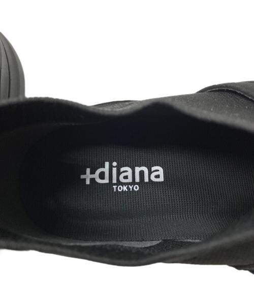 DIANA（ダイアナ）DIANA (ダイアナ) クリスタルバックルソックススニーカー ブラック サイズ:23cmの古着・服飾アイテム