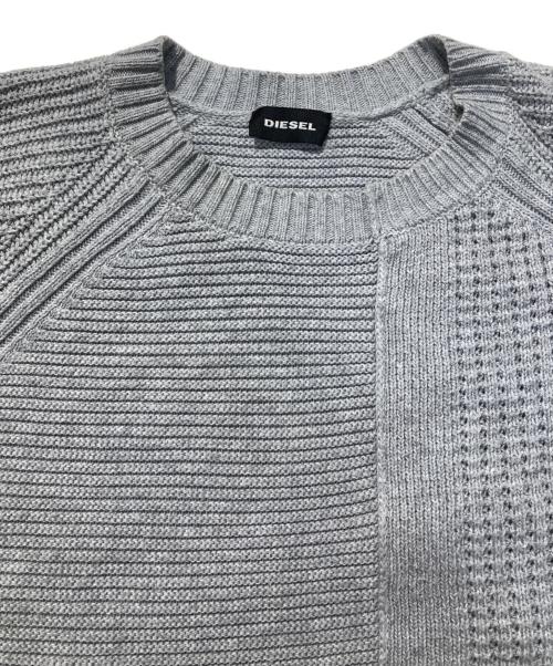 DIESEL（ディーゼル）DIESEL (ディーゼル) ウールニット グレー サイズ:SIZE Mの古着・服飾アイテム