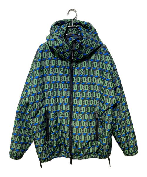 DSQUARED2（ディースクエアード）DSQUARED2 (ディースクエアード) Monogram Oversize Bomber グリーン サイズ:XSの古着・服飾アイテム