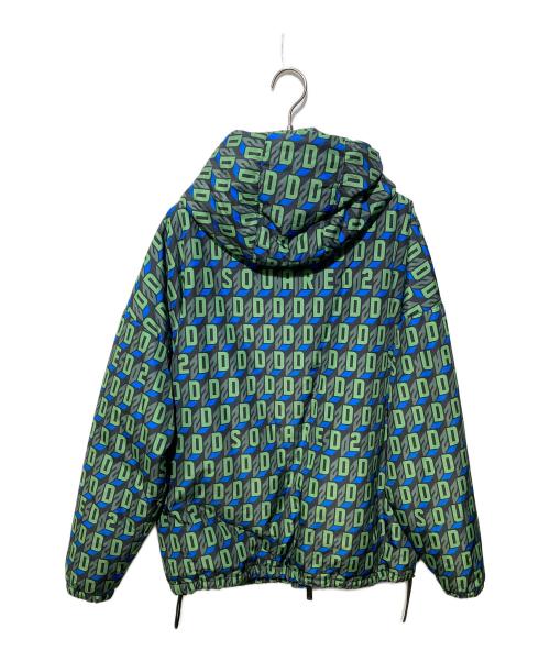 DSQUARED2（ディースクエアード）DSQUARED2 (ディースクエアード) Monogram Oversize Bomber グリーン サイズ:XSの古着・服飾アイテム