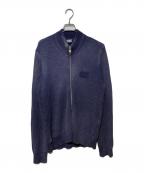 DIESELディーゼル）の古着「K-KENTUCKY ZIP ニットジャケット」｜ネイビー