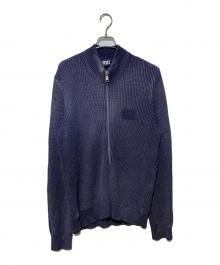 DIESEL（ディーゼル）の古着「K-KENTUCKY ZIP ニットジャケット」｜ネイビー
