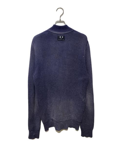 DIESEL（ディーゼル）DIESEL (ディーゼル) K-KENTUCKY ZIP ニットジャケット ネイビー サイズ:Mの古着・服飾アイテム
