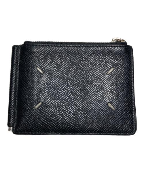 Maison Margiela（メゾンマルジェラ）Maison Margiela (メゾンマルジェラ) マネークリップ付き 二つ折り 財布 ブラックの古着・服飾アイテム