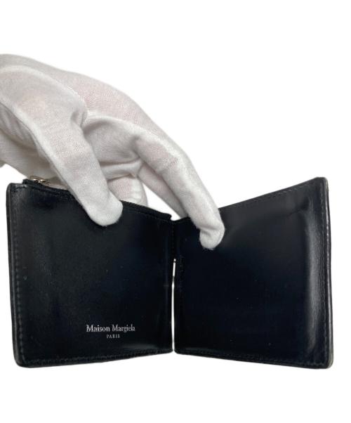 Maison Margiela（メゾンマルジェラ）Maison Margiela (メゾンマルジェラ) マネークリップ付き 二つ折り 財布 ブラックの古着・服飾アイテム