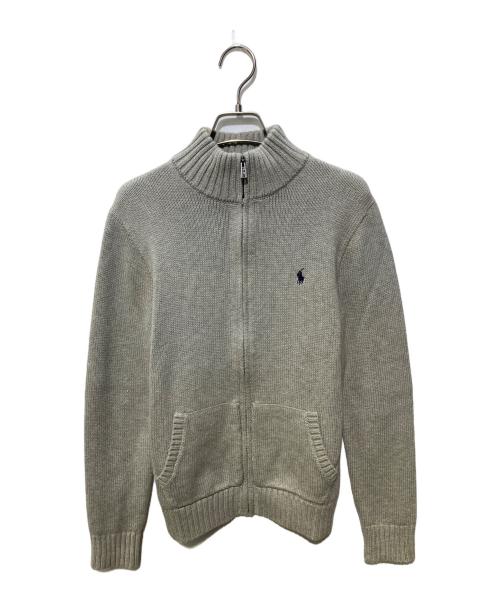 POLO RALPH LAUREN（ポロ・ラルフローレン）POLO RALPH LAUREN (ポロ・ラルフローレン) ジップニット グレー サイズ:SIZE L(14-16)の古着・服飾アイテム